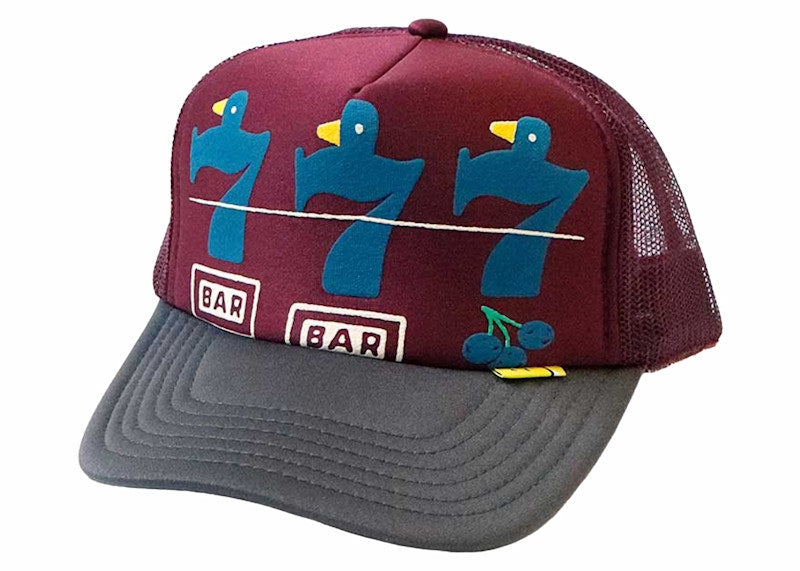 Kapital Lucky Battery Bird Trucker Cap Red/Charcoal