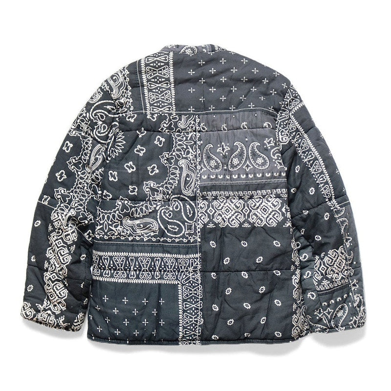 Kapital Quilted Ptachwork Bandana Jacket Black