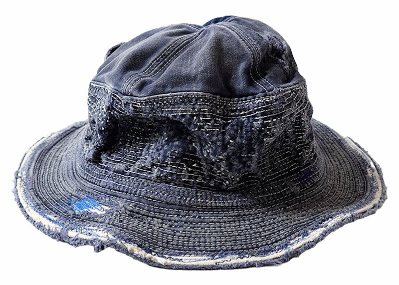 Kapital The Old Man And The Sea Chino Crash Remake Hat Navy