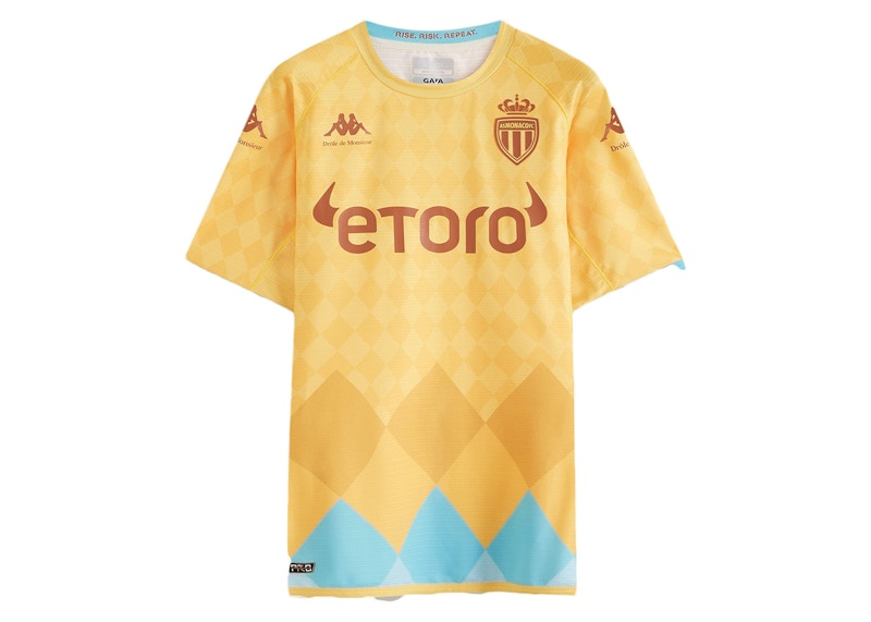 Kappa AS Monaco Drole de Monsiuer Away Jersey Yellow