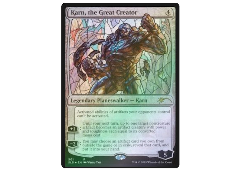 Karn, the Great Creator (Stained Glass) (Foil) Magic: The Gathering TCG Secret Lair Drop Series Promo #501 (Ungraded)