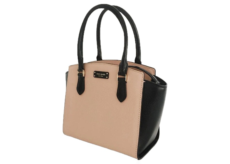 Kate Spade Jeanne Satchel Bag Small Warm Vellum/Black