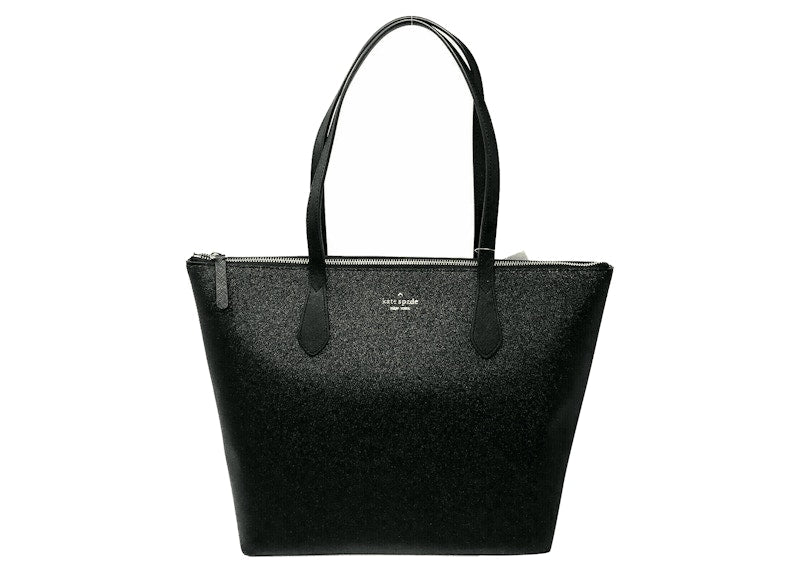 Kate Spade Joeley Glitter Tote Bag Large Black