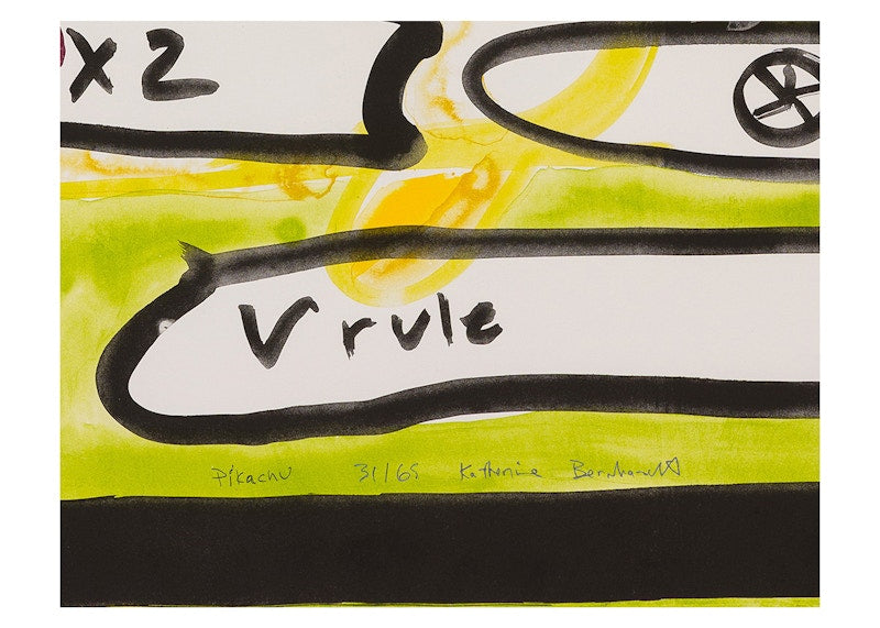 Katherine Bernhardt Pikachu (2022) (Signed, Edition of 65)