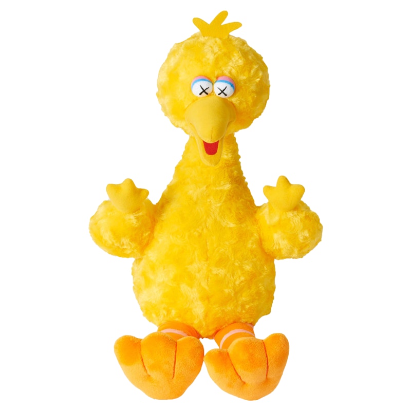 KAWS Sesame Street Uniqlo Big Bird Plush Toy Yellow