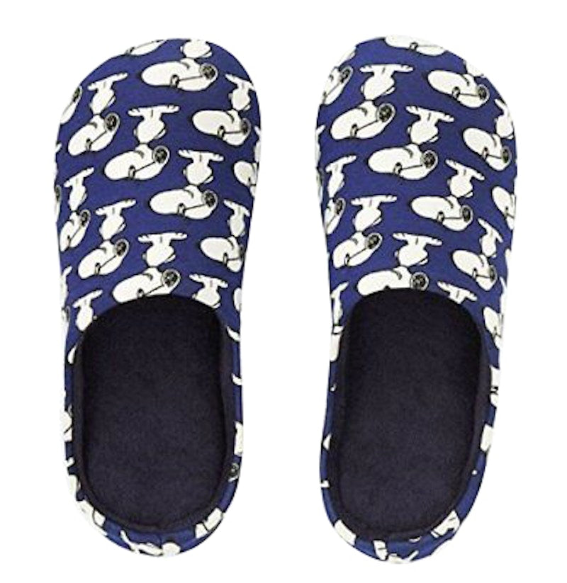 KAWS x Uniqlo x Peanuts Snoopy Room Shoes Navy