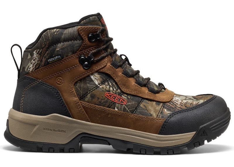 Keen Skokie Waterproof Soft Toe Work Boot Camo Black