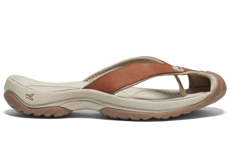Keen Waimea Leather Flip Flop Sorrel Horse Plaza Taupe (Women's)