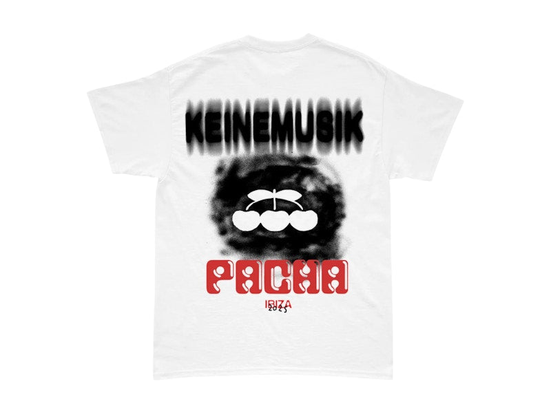 Keinemusik x Pacha Blurry Cloud Cherry 2025 Tee White