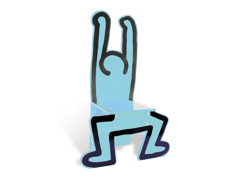 Keith Haring x Vilac Standing Man Chair Blue