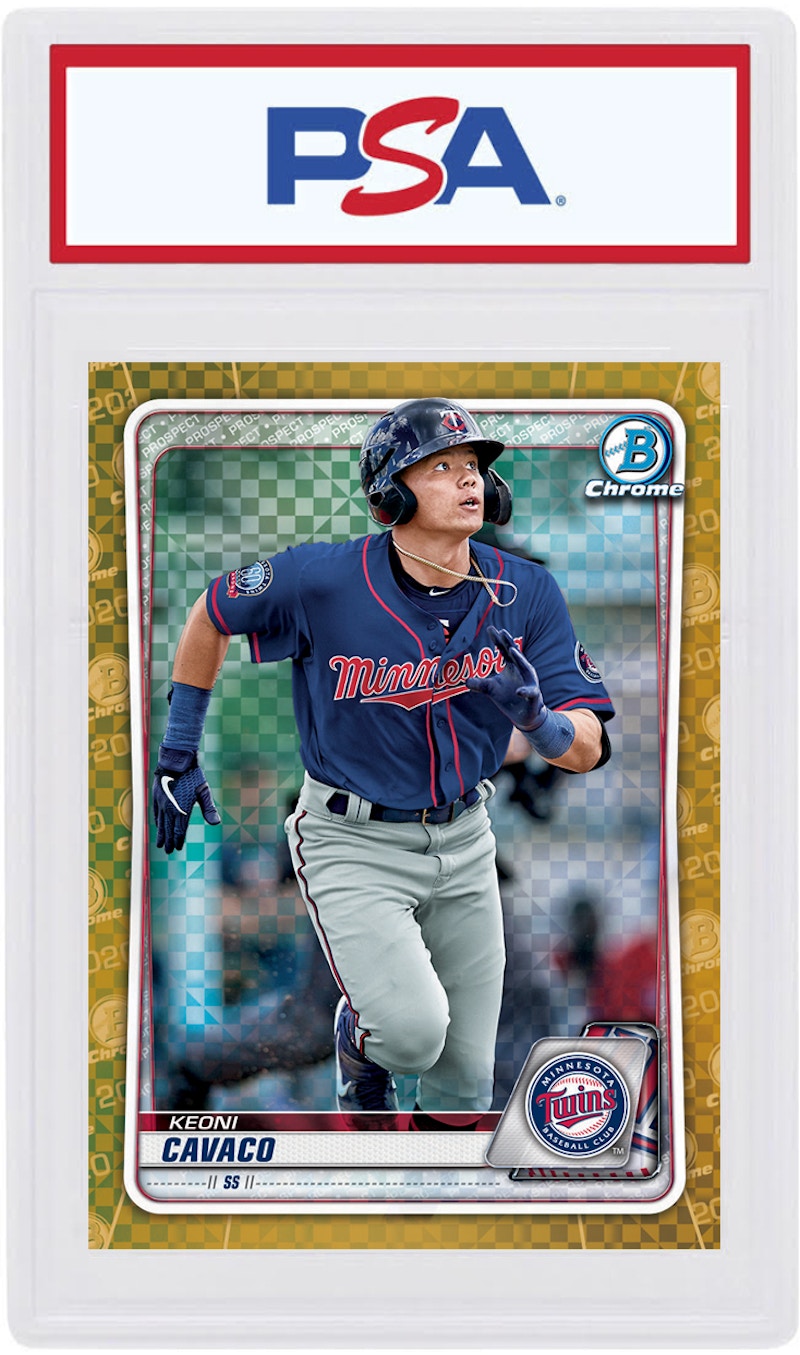 Keoni Cavaco 2020 Bowman Chrome X Gold X-Fractor /3 #BCP-180