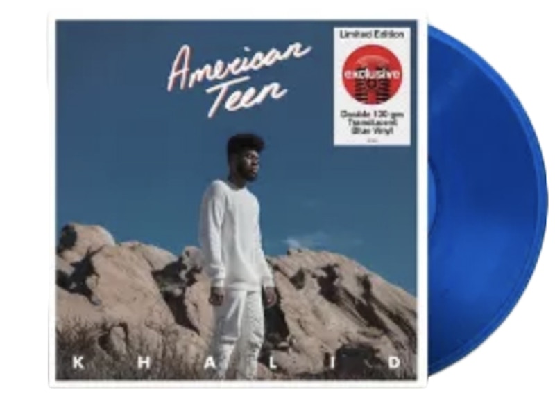 Khalid American Teen Target Exclusive 2XLP Vinyl Translucent Blue