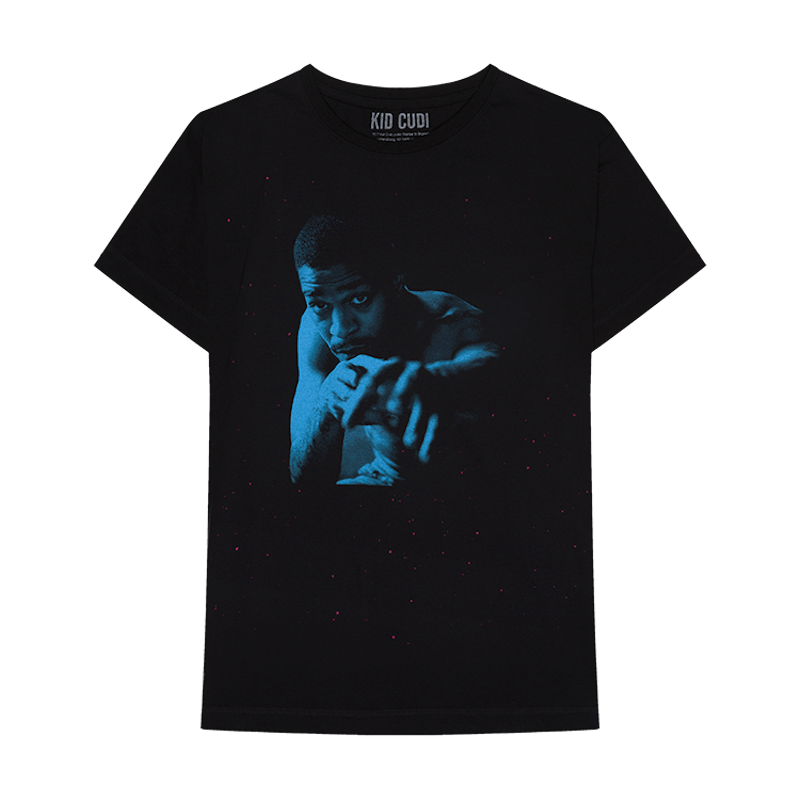 Kid Cudi Blue Photo T-shirt Black