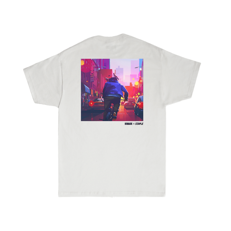 Kid Cudi Entergalactic X Staple Bike Chase T-shirt White