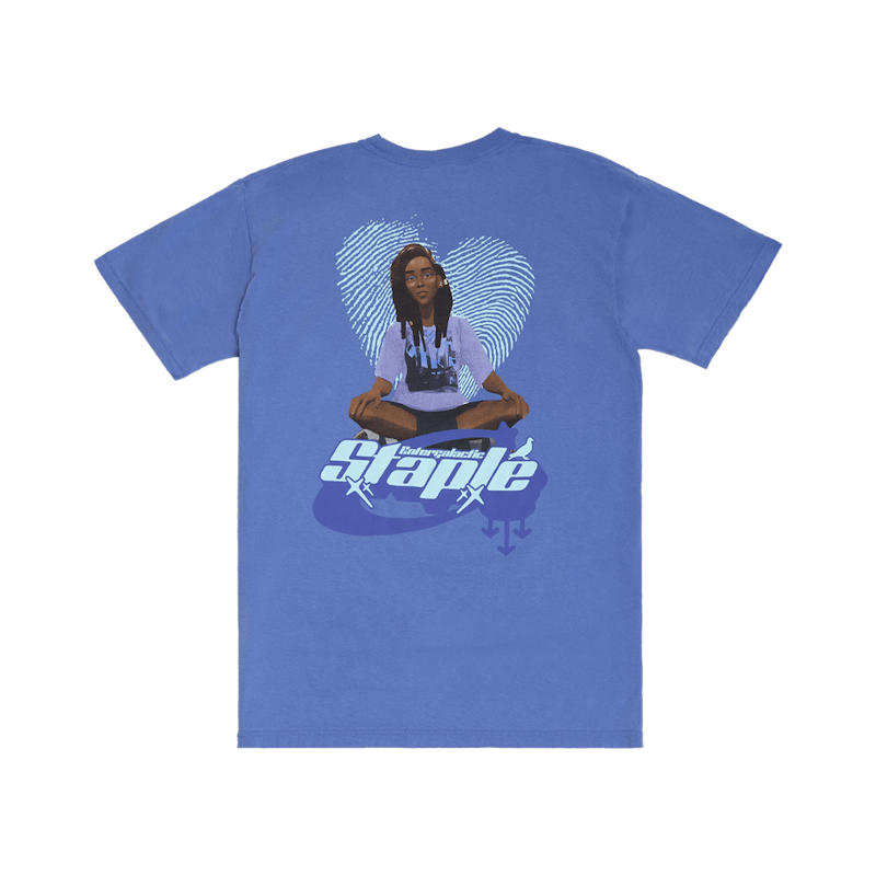 Kid Cudi Entergalactic X Staple Entergalactic Meadow T-shirt Blue