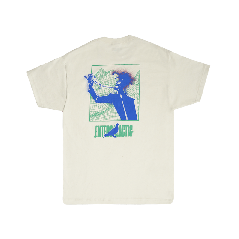 Kid Cudi Entergalactic X Staple Mr. Rager Pizza T-shirt Cream