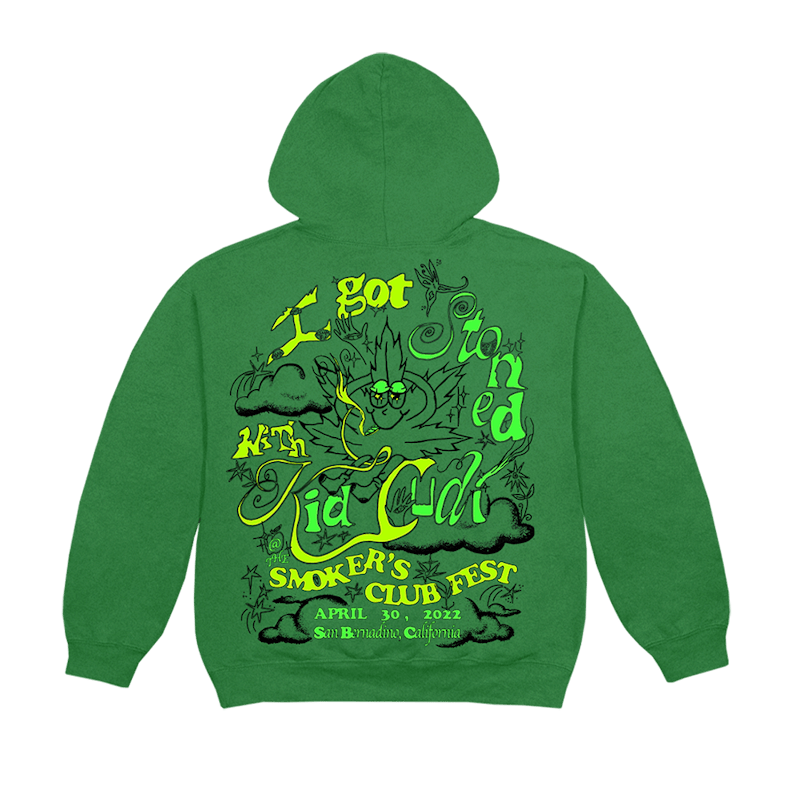 Kid Cudi Lonely Stoner Hoodie Green
