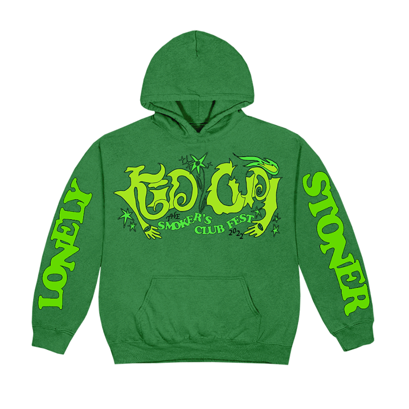 Kid Cudi Lonely Stoner Hoodie Green