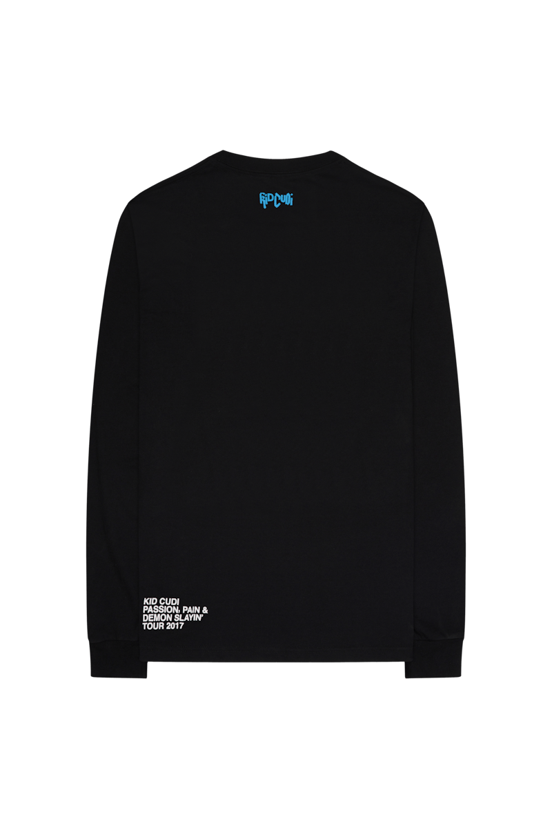 Kid Cudi x Virgil Abloh Mr. Rager I Longsleeve Black