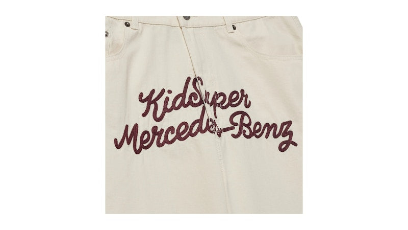 KidSuper x Mercedes Benz Work Pants Cream