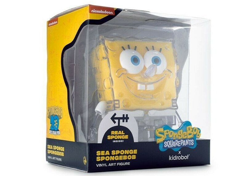 Kidrobot x Spongebob Squarepants Sea Sponge Spongebob Figure 8 Inch Yellow