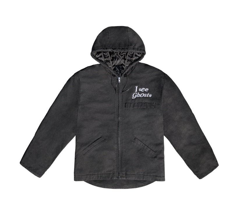 Kids See Ghosts KSG Washed Hooded Jacket Black