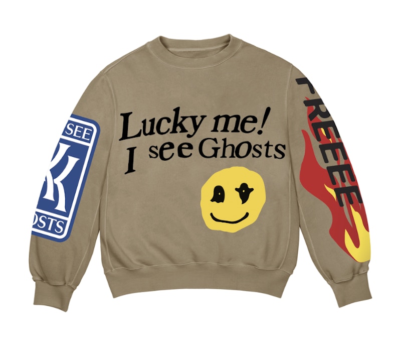 Kids See Ghosts Lucky Me Crewneck Sweatshirt Trench