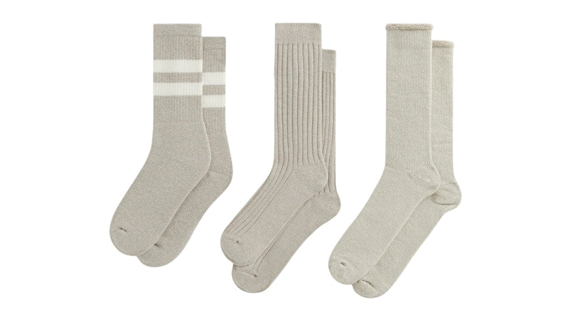 Kith 3-Pack Mixed Cotton Socks Carabiner Heather