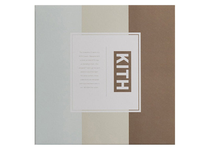 Kith 3 Pack Undershirt Chalk/Waffle/Molecule