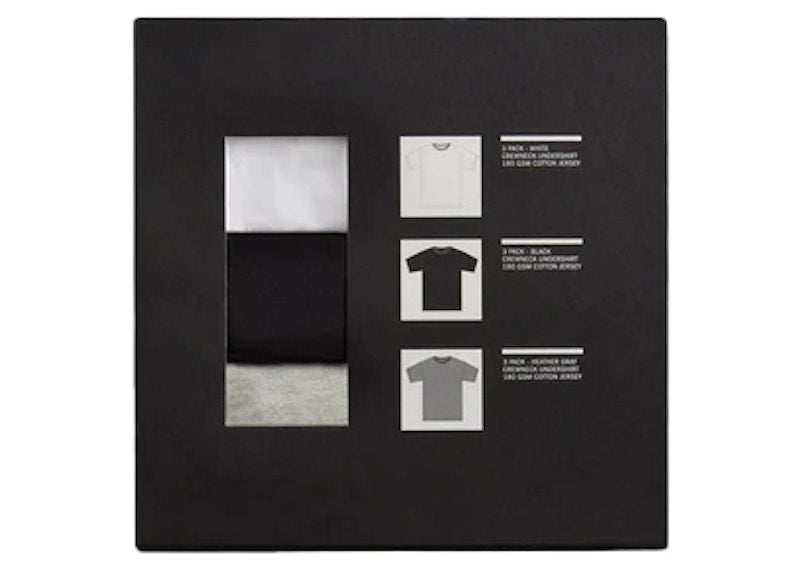 Kith 3 Pack Undershirt White/Heather Grey/Black