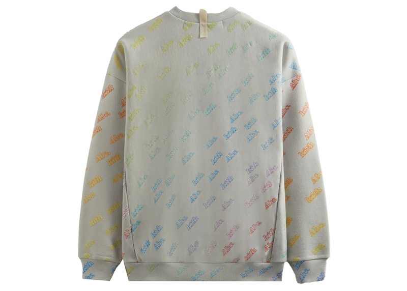 Kith Advisory Board Crystals Rainbow Print Crewneck Grey