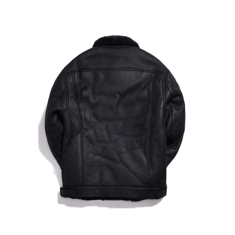 Kith Amherst Shearling Trucker Jacket (FW19) Black