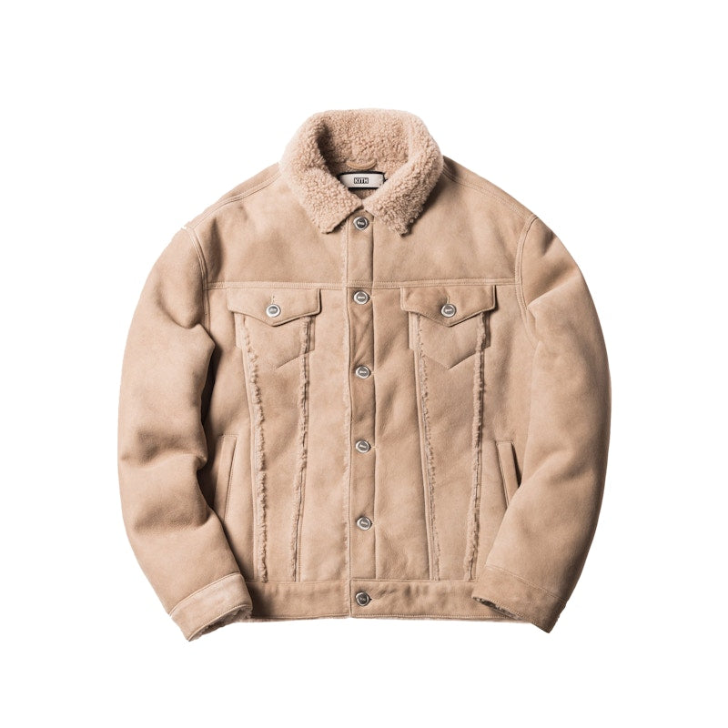 Kith Amherst Shearling Trucker Jacket Sand