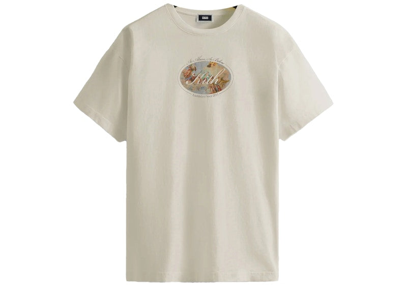 Kith Angelic Script Logo Tee Sandrift