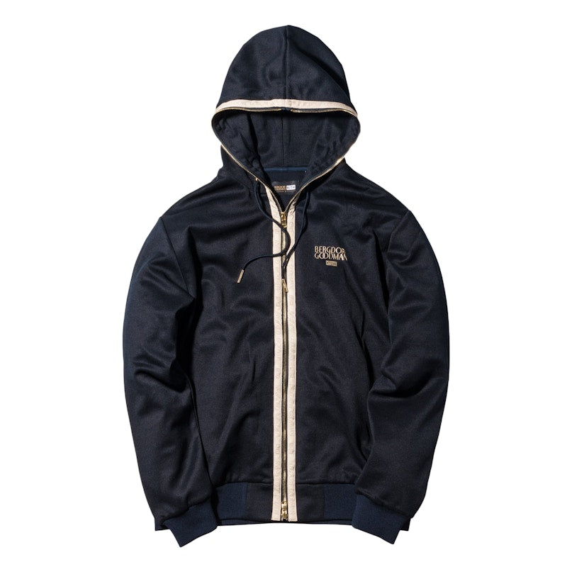 Kith Bergdorf Goodman Full Zip Hoodie Navy