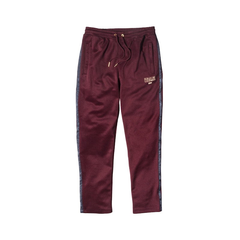 Kith Bergdorf Goodman Track Pant Burgundy