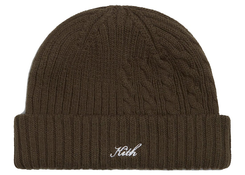 Kith Blocked Cable Beanie Cypress