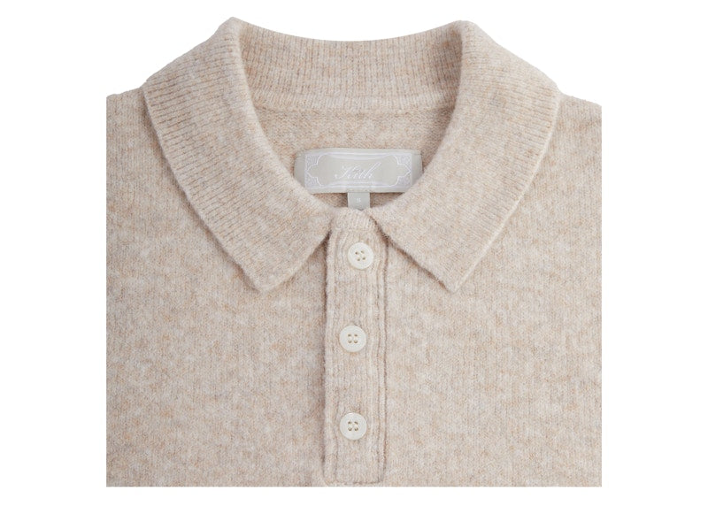 Kith Boucle Harmon Rugby Pullover Sweater Carabiner Heather