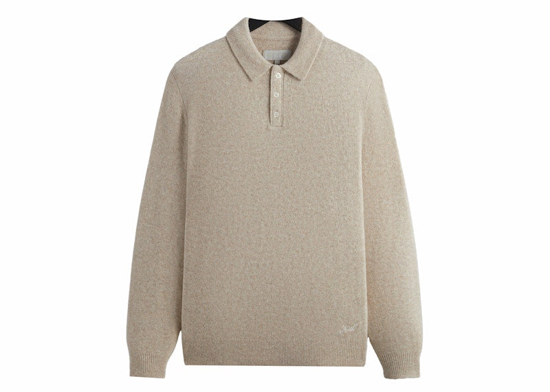 Kith Boucle Harmon Rugby Pullover Sweater Carabiner Heather