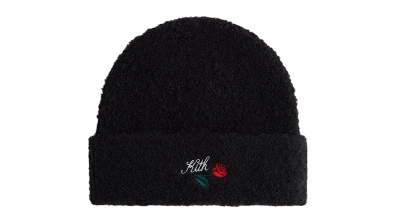 Kith Boucle Yarn Mia Beanie Black