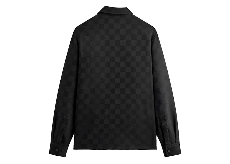 Kith Boxy Collared Overshirt Black