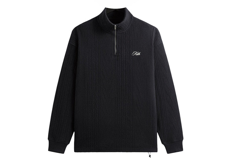 Kith Cable Fleece Quarter Zip Admiral