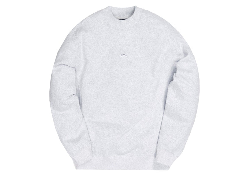 Kith Carlisle Mockneck Sweatshirt Light Heather Grey