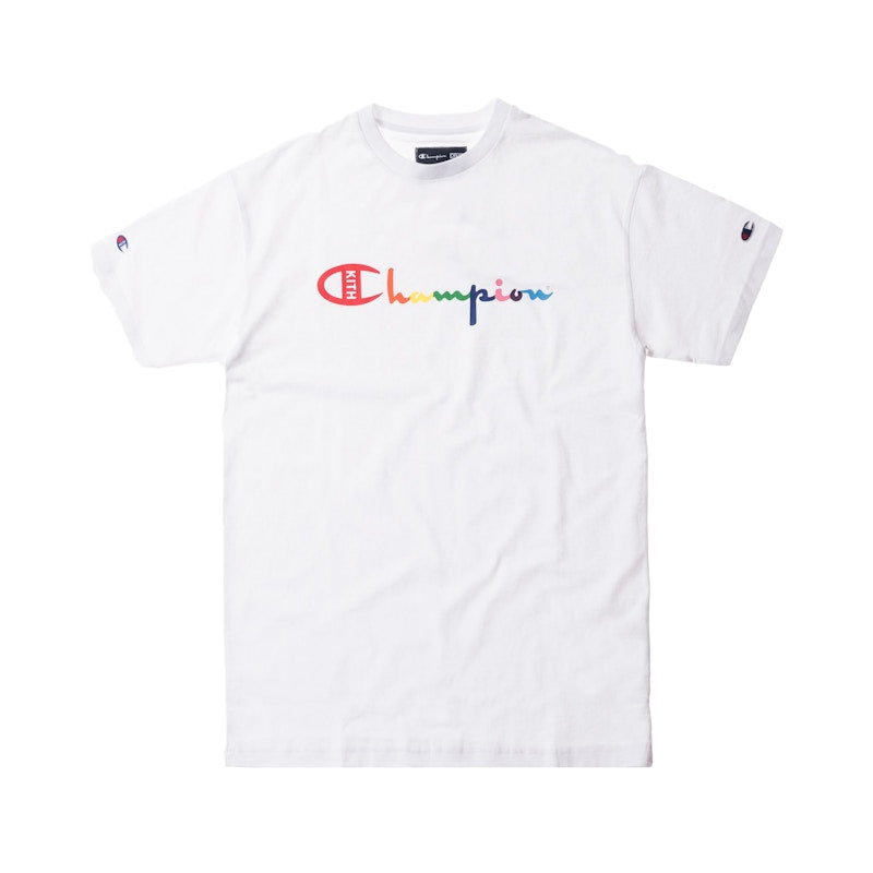 Kith Champion Script Logo Tee White