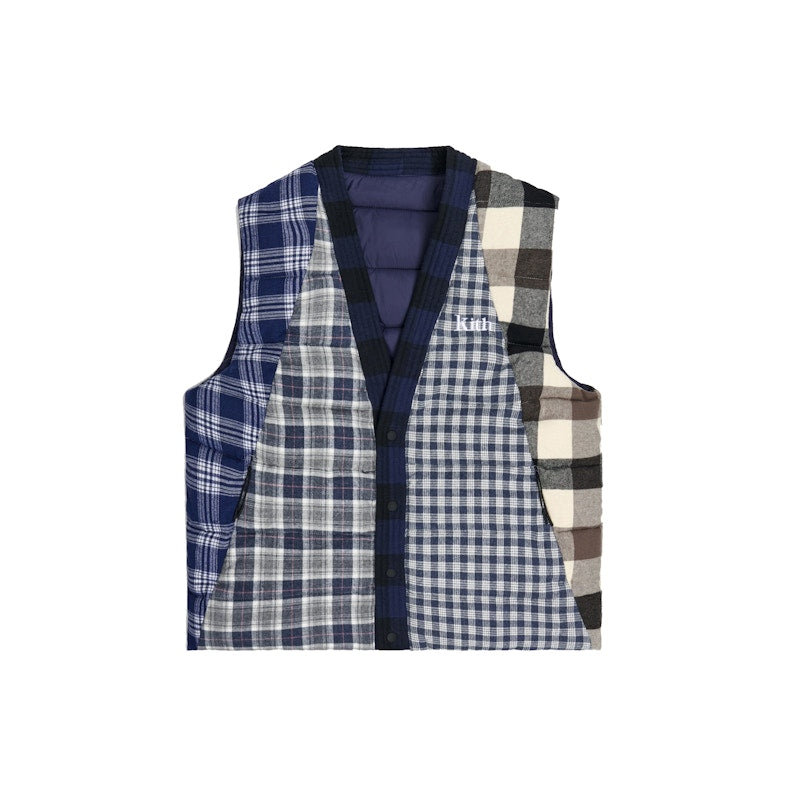 Kith Charlton Reversible Quilted Vest Blue/Multi