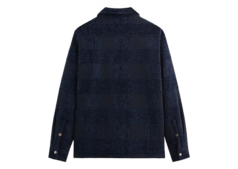 Kith Chenille Plaid Brixton Puffed Shirt Jacket Nocturnal