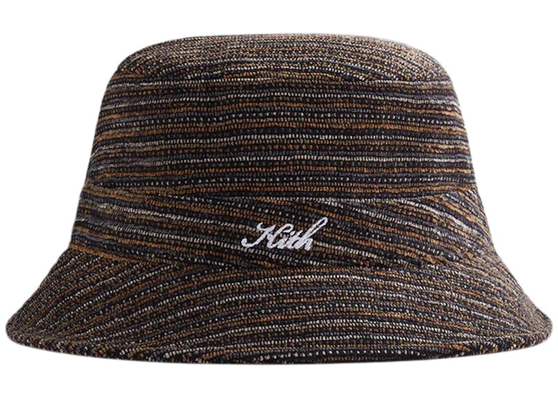 Kith Chenille Stripe Script Bucket Hat Ink