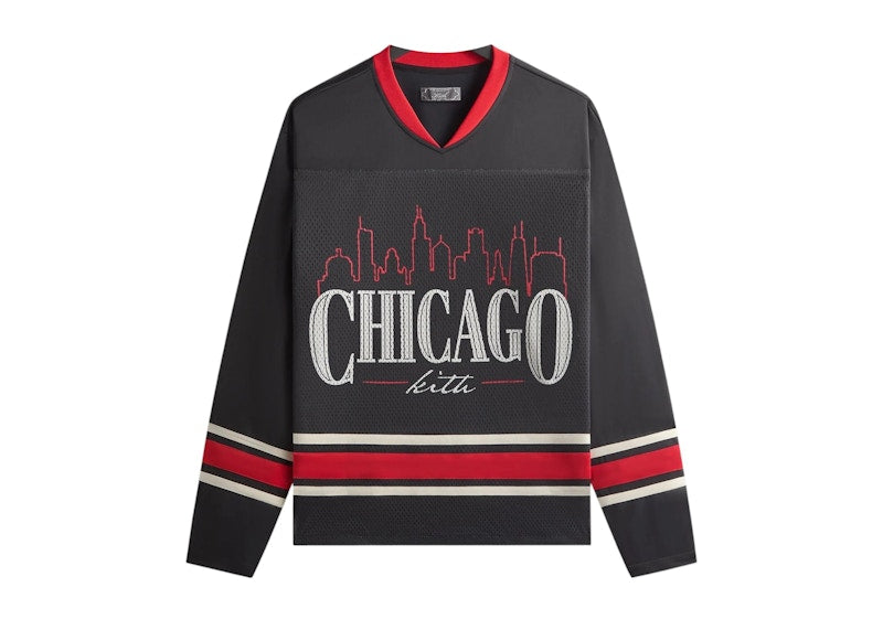 Kith Chicago Long Sleeve Malik Jersey Black