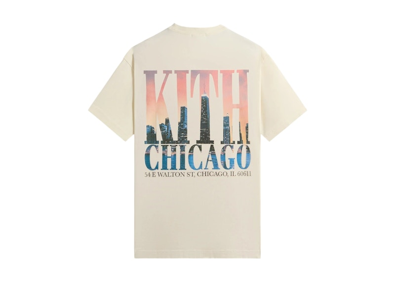 Kith Chicago Skyline Vintage Tee Silk