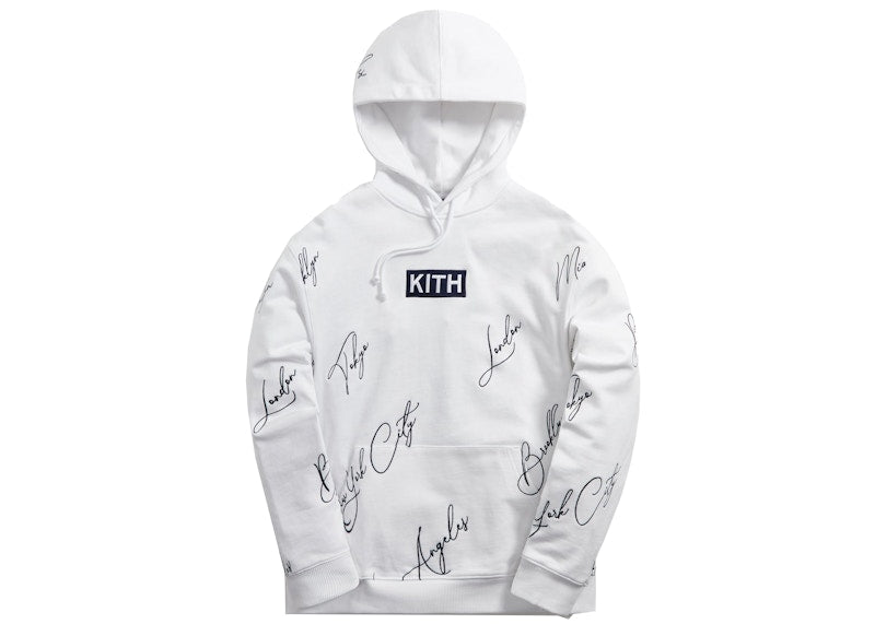 Kith City Script Hoodie White